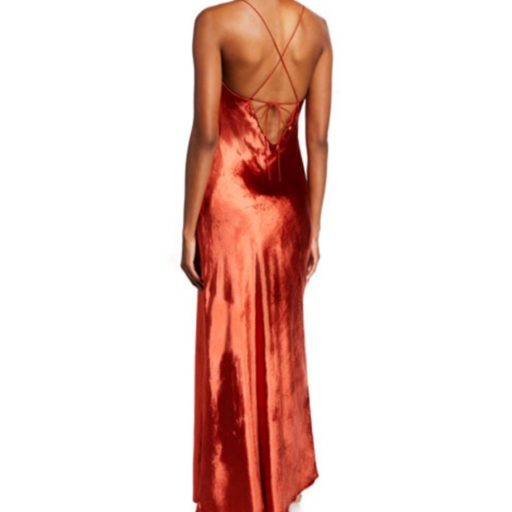 Gorgeous Mestiza New York Mara Velvet V-Neck Maxi Slip Dress Size M. — image 3 of 8